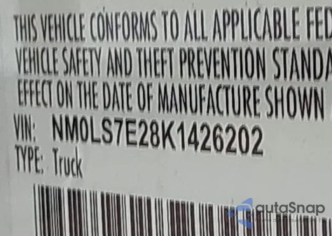 2019 Ford Transit Connect Xl from USA, damaged, VIN NM0LS7E28K1426202